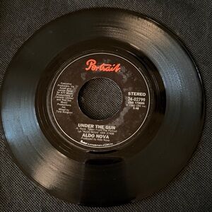 Vintage Aldo Nova Single LP- Fantasy & Under the Gun 1982